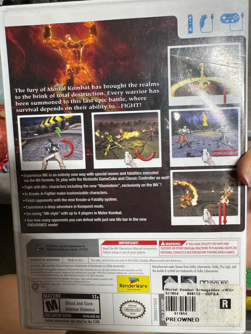 Mortal Kombat Armageddon for Wii - Picture 3 of 4